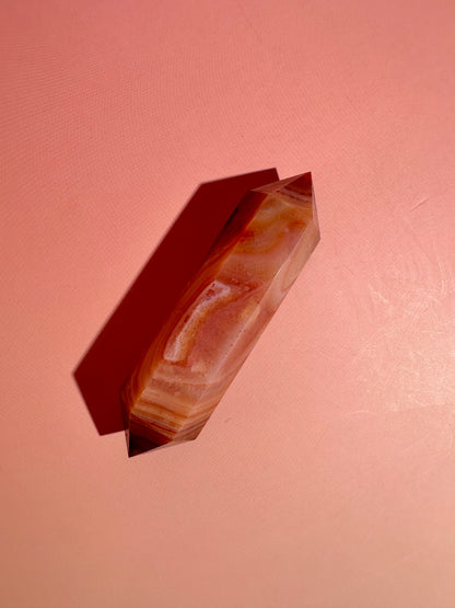 Carnelian Double Terminated Point – Option D | Empowerment, Focus & Grounding Energy