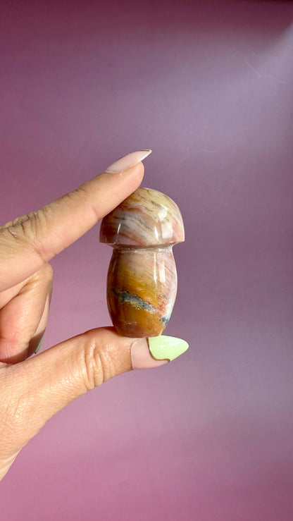 Small Sea Jasper Mushroom – Option C