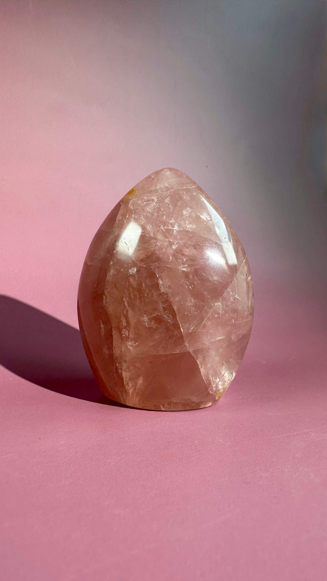 Medium Rose Quartz Standing Freeform - Option C