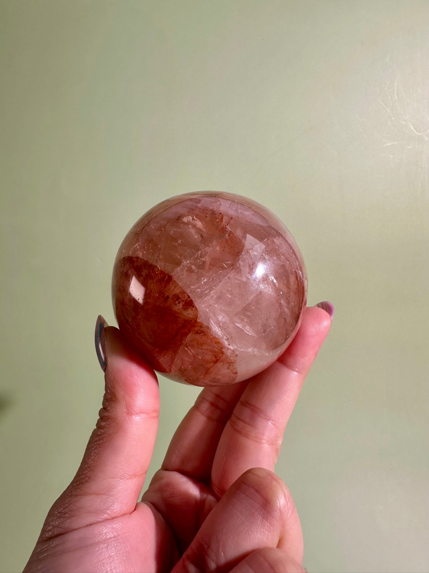 Fire Quartz Sphere Option I | One-of-a-Kind Hematoid Quartz Crystal Sphere