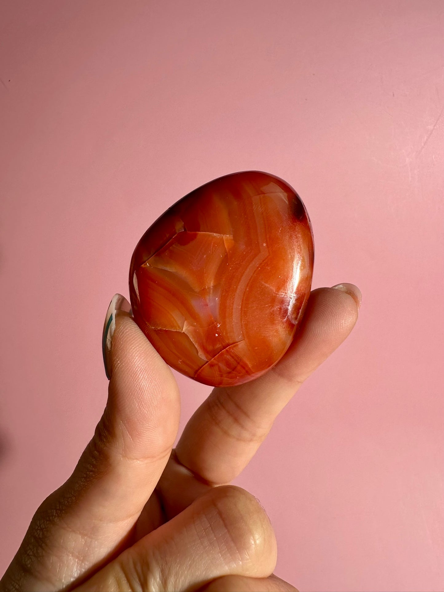 Carnelian Irregular Flat Palm