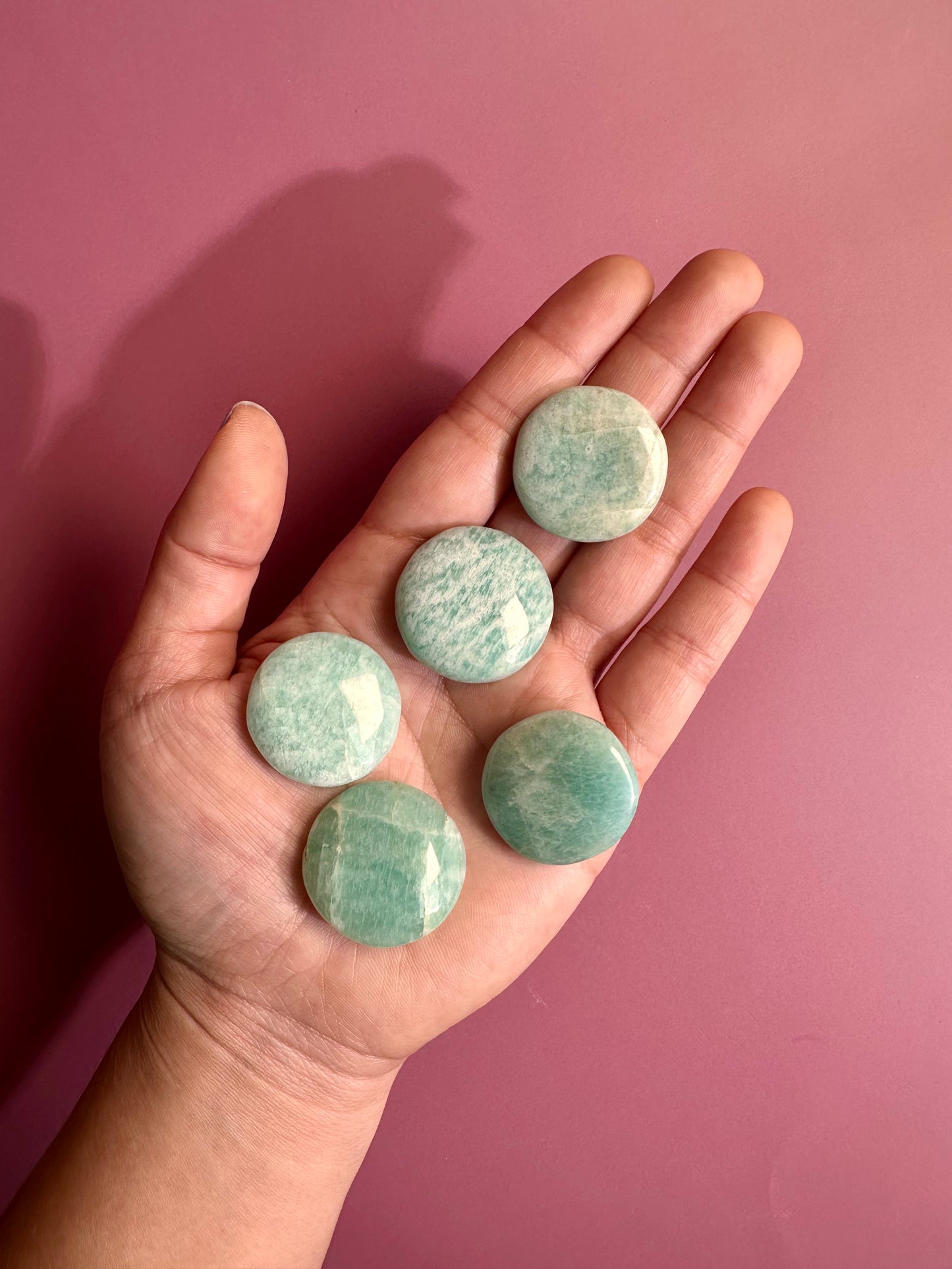 Amazonite Mini Flat Palm