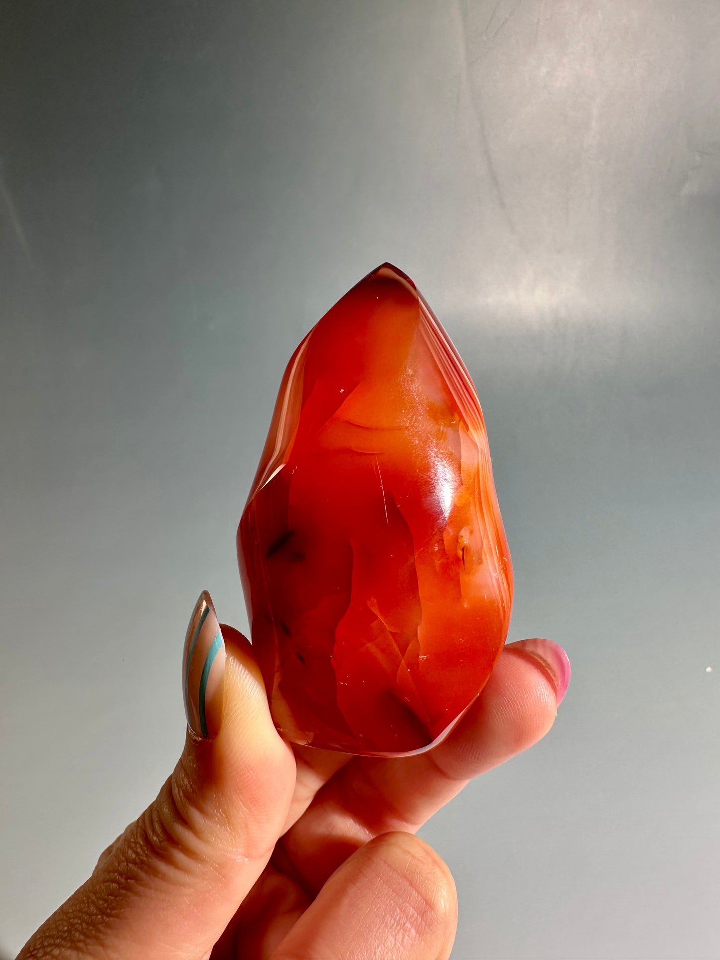 Carnelian Flame – Option A | Courage, Vitality & Empowerment Crystal