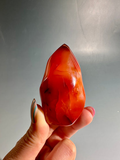 Carnelian Flame – Option A | Courage, Vitality & Empowerment Crystal