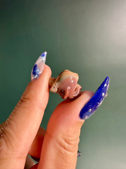 Mini Alashan Agate Octopus | Cute Crystal Carving