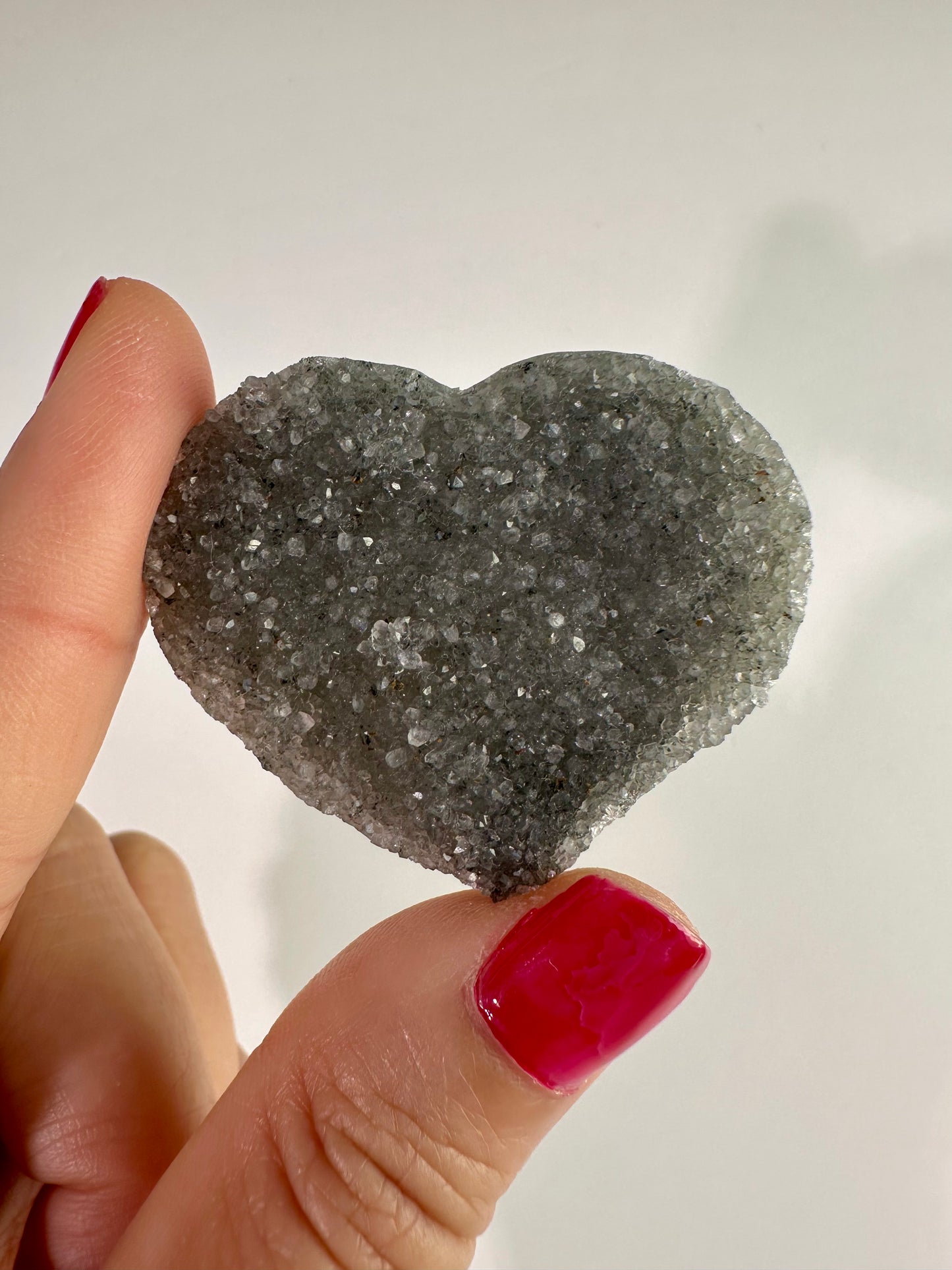 Small Druzy Amethyst Heart - F