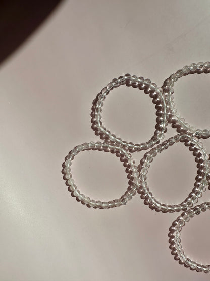 6mm Lemurian Clear Quartz Bracelet