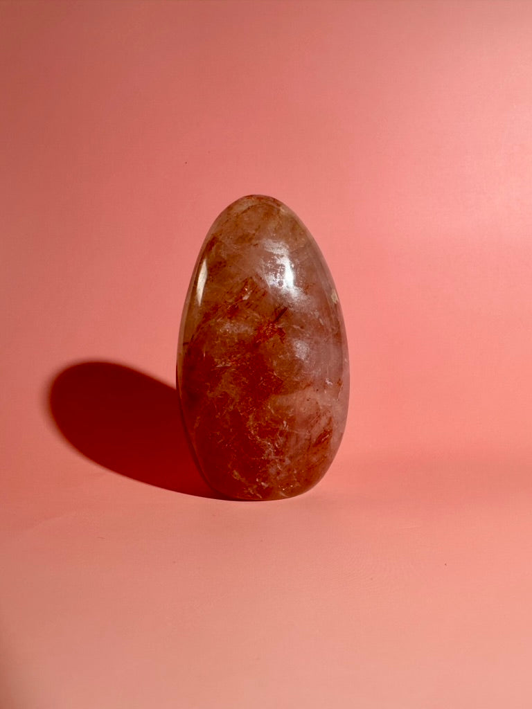 Fire Quartz Standing Freeform Option C | One-of-a-Kind Collector Crystal