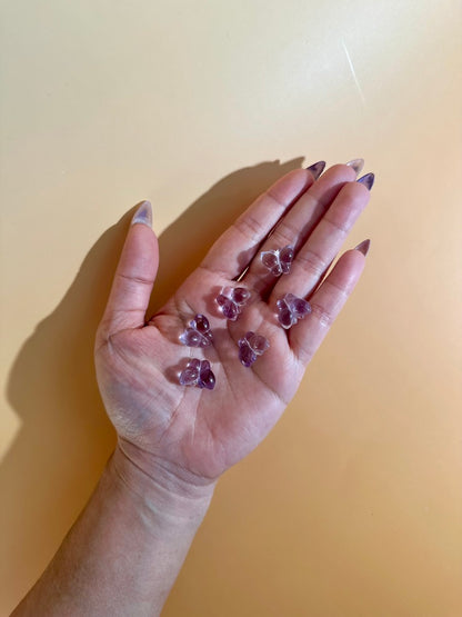 Mini Amethyst Butterfly | Purple Crystal Carving