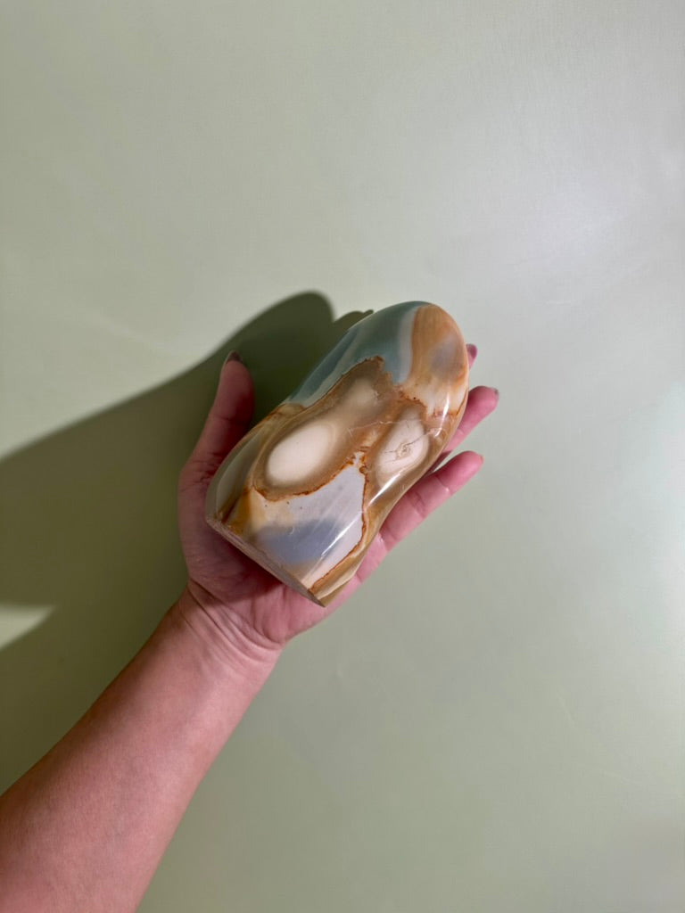 Polychrome Jasper Standing Freeform Option N | Premium One-of-a-Kind Crystal