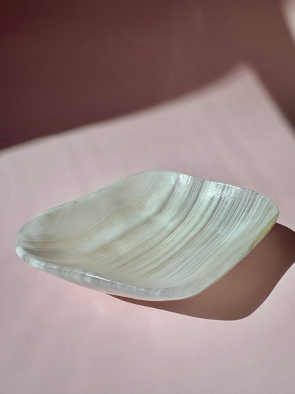 White Onyx Irregular Bowl