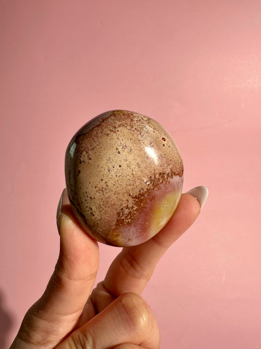 Polychrome Jasper Palm Stone – Option A