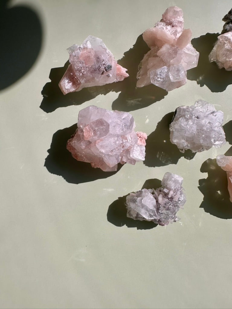 Apophyllite Stilbite Cluster - B