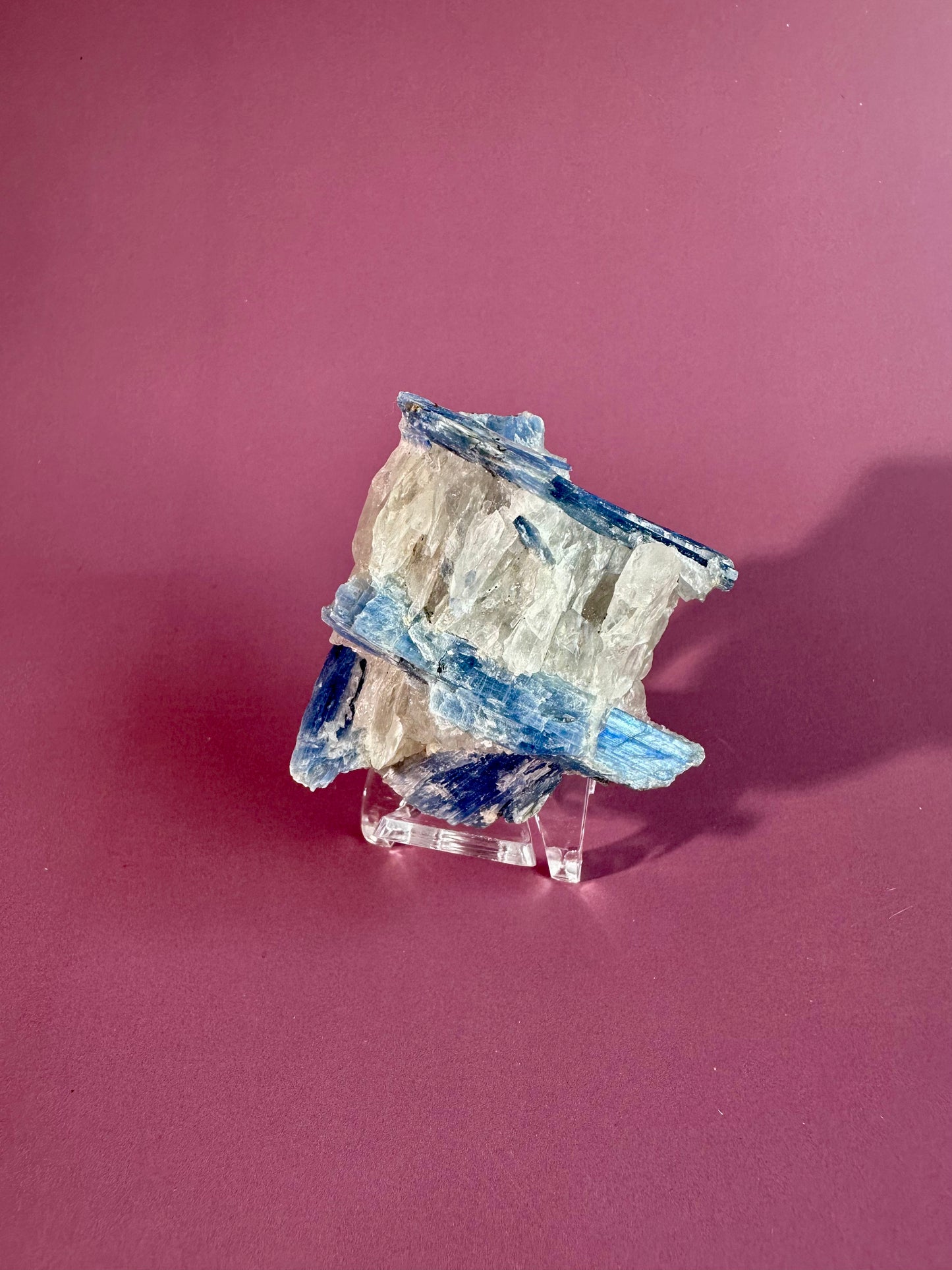 Kyanite in Quartz Cluster - C