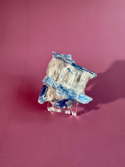 Kyanite in Quartz Cluster - C