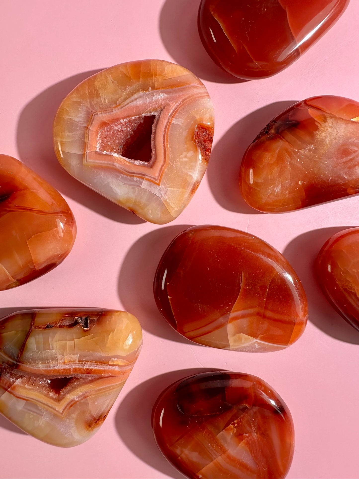 Carnelian Irregular Flat Palm