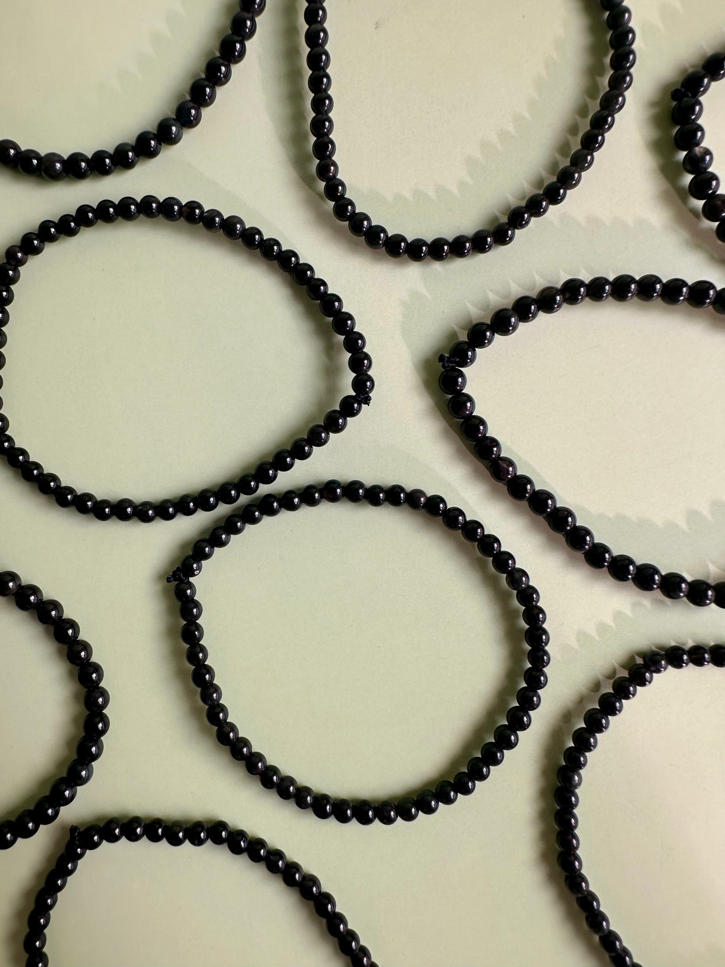 4mm Goldsheen Obsidian Beaded Bracelet