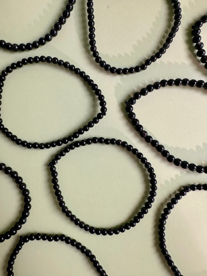 4mm Goldsheen Obsidian Beaded Bracelet