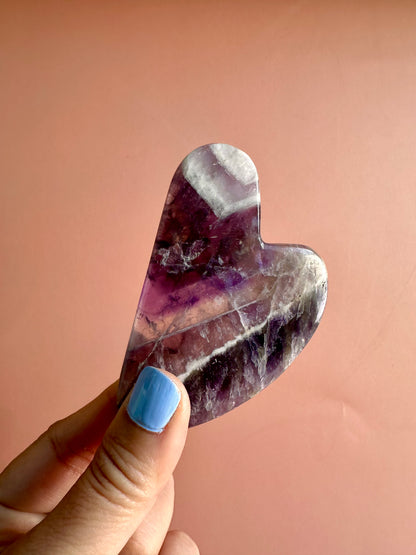 Chevron Amethyst Gua Sha Tool