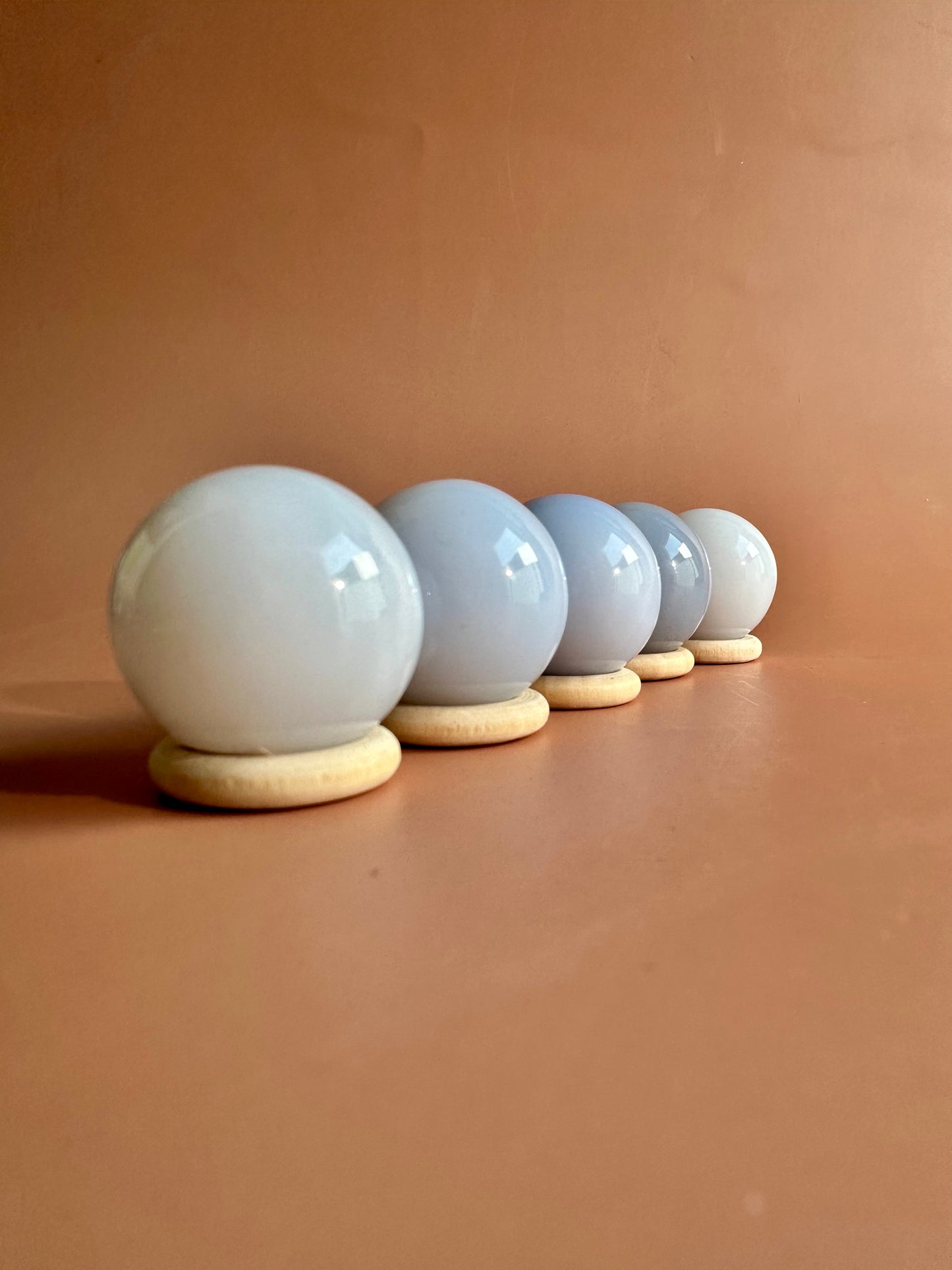 Extra Small Blue Chalcedony Sphere