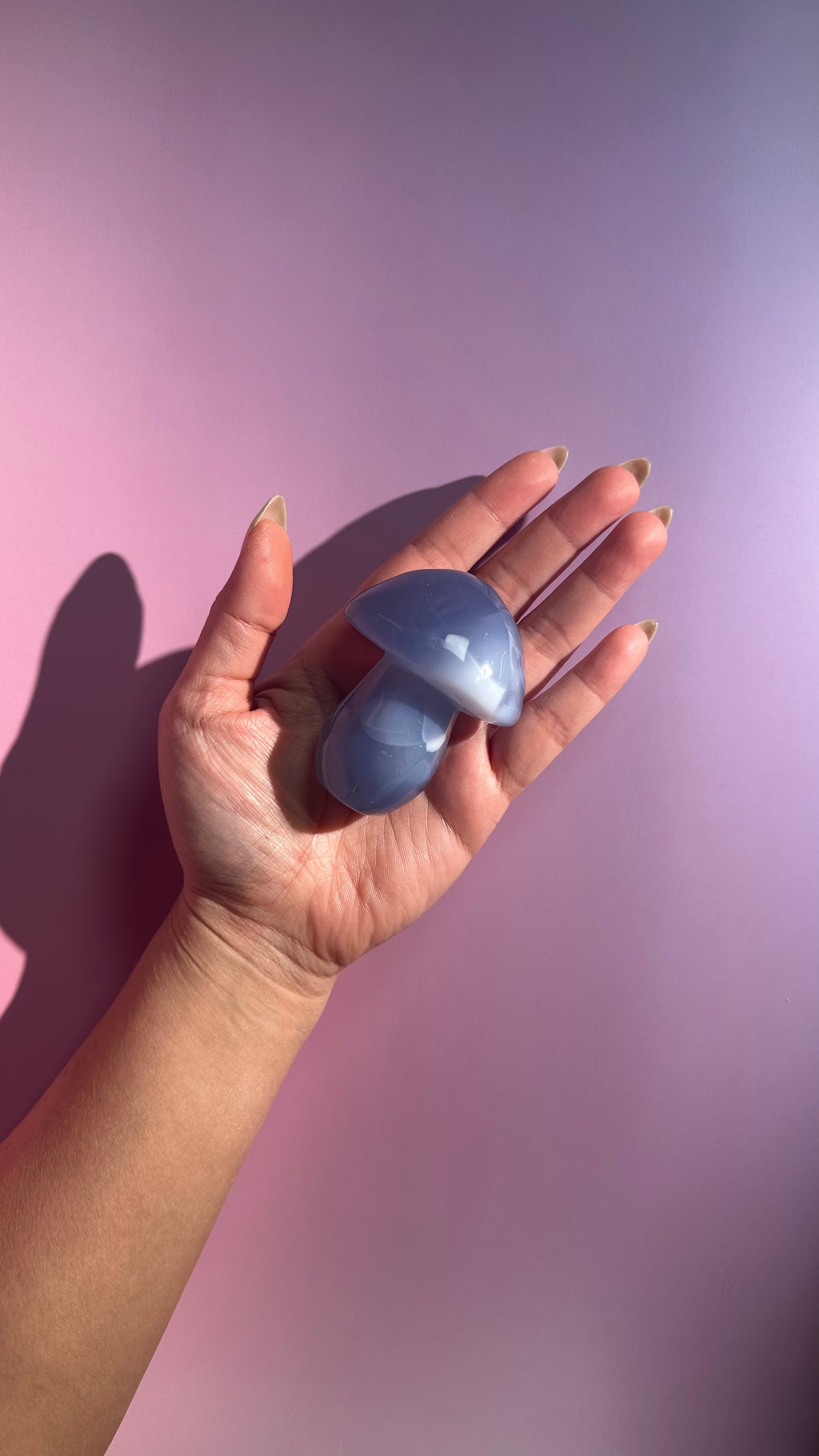 Blue Chalcedony Mushroom – Option D