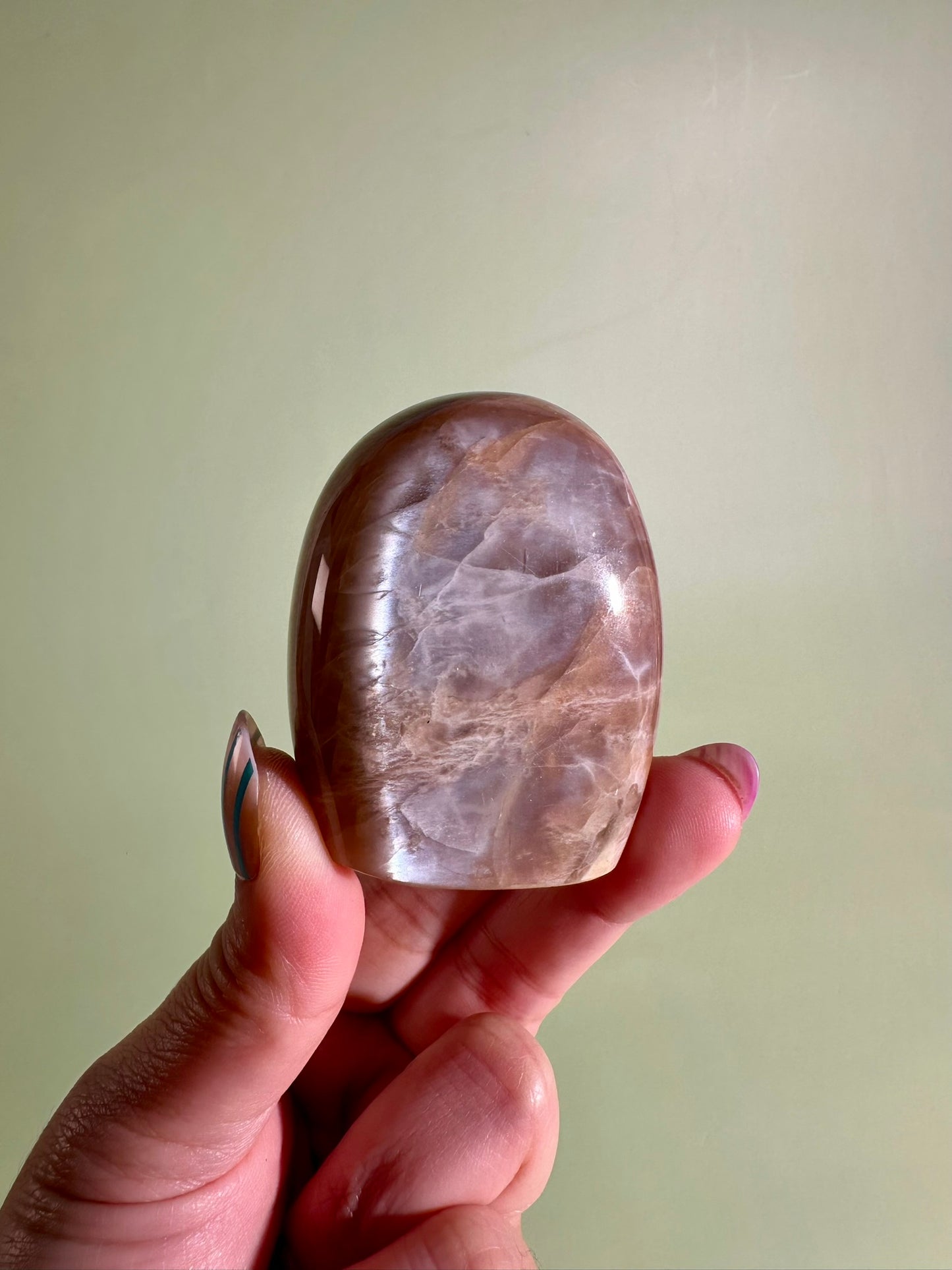 Peach Moonstone Standing Freeform – Option A | New Beginnings, Inner Peace & Feminine Energy
