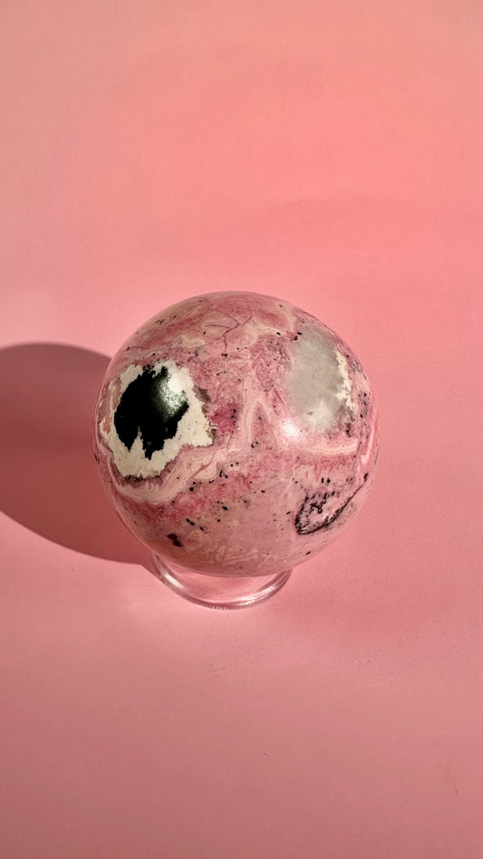 Peruvian Rhodonite Sphere – Option C