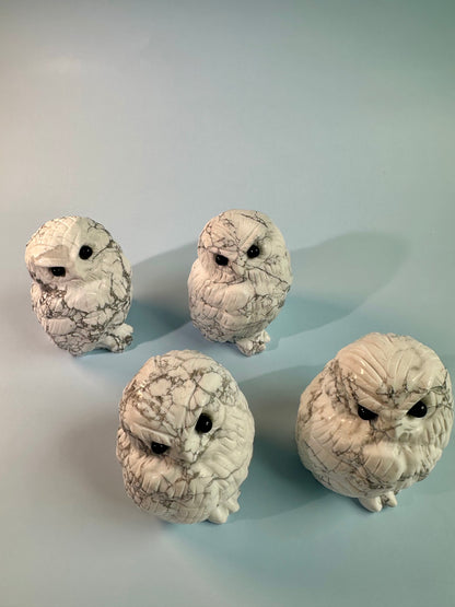 Howlite Owl Carving
