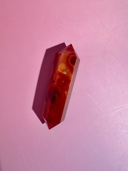 Carnelian Double Terminated Point – Option C | Passion, Strength & Abundance Energy