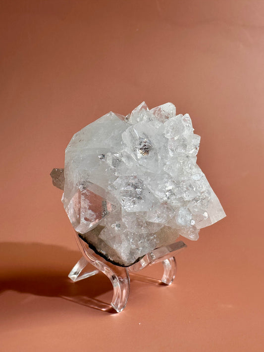 Apophyllite Stilbite Cluster - A