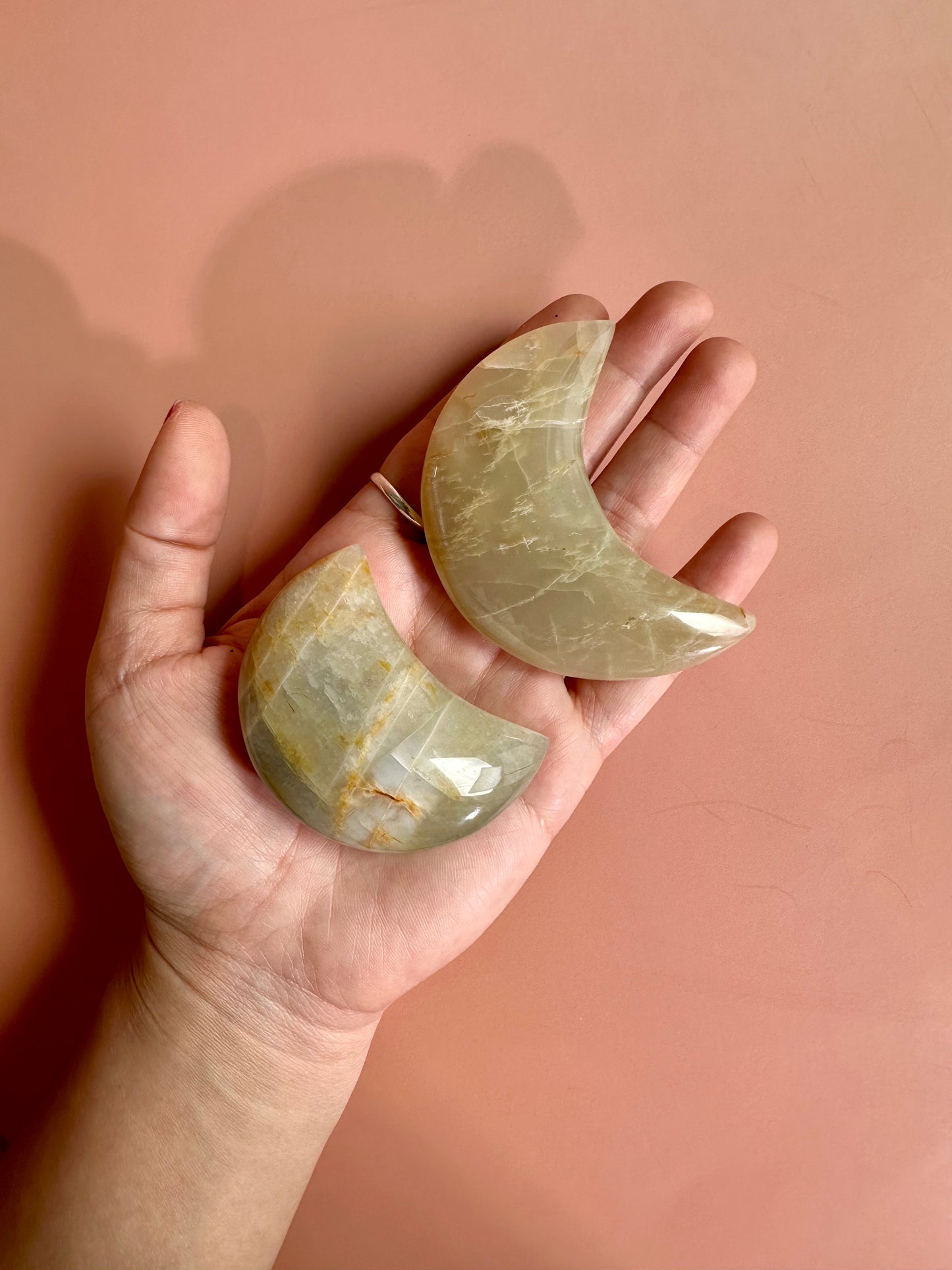 Medium Moonstone Crescent Moon