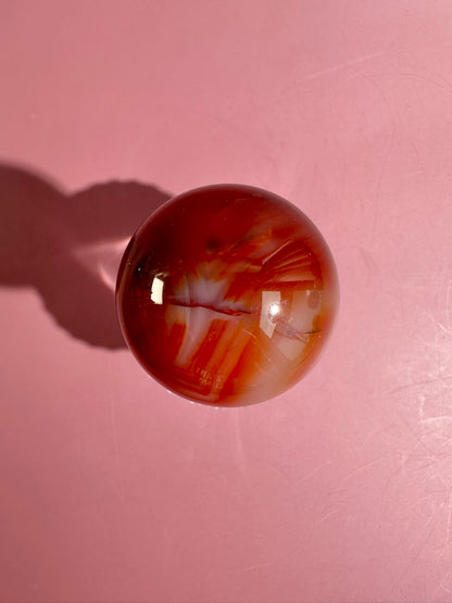 Carnelian Sphere – Option E | Vitality, Creativity & Manifestation Crystal