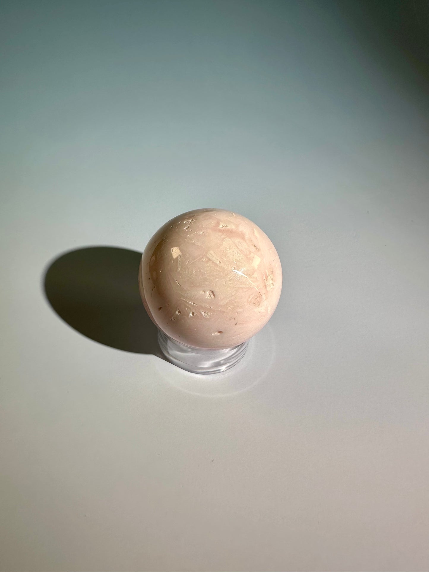 Peruvian Pink Mangano Calcite Sphere UV Reactive – Option A
