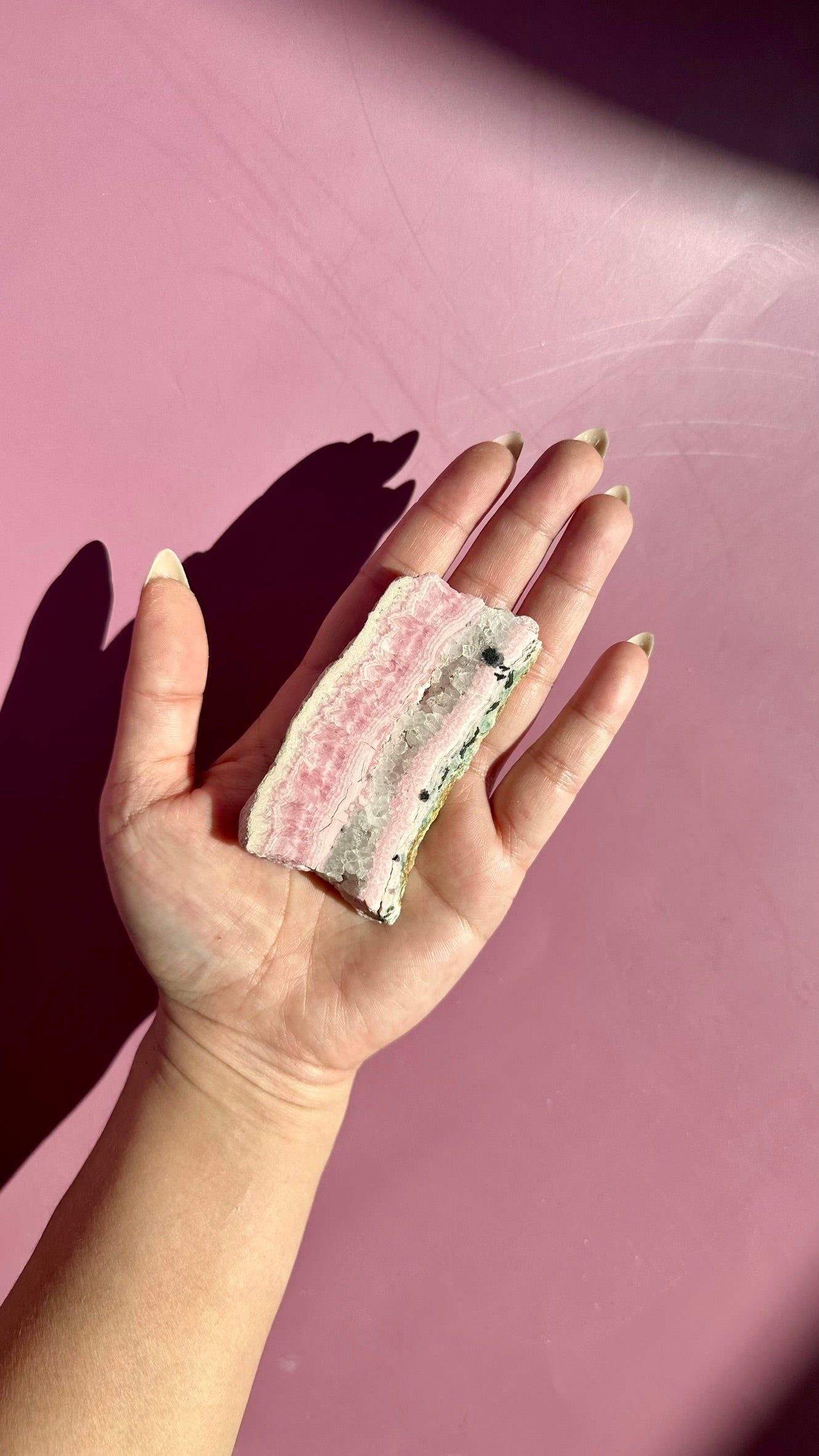 Peruvian Rhodochrosite Slab – Option A