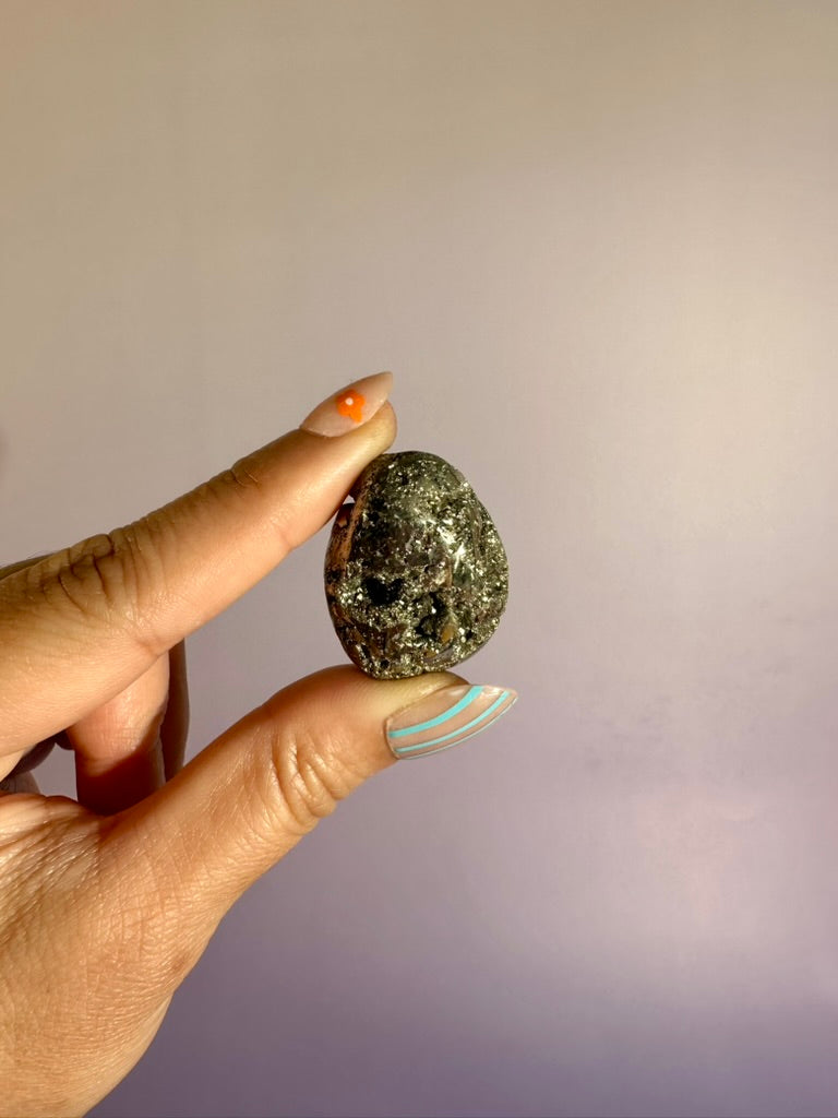 Druzy Pyrite Tumble