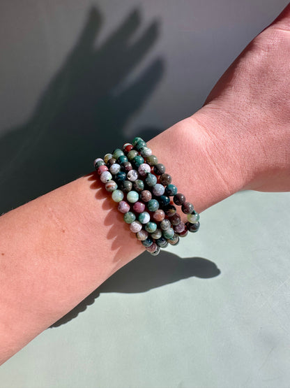 6mm Ocean Jasper Beaded Bracelet