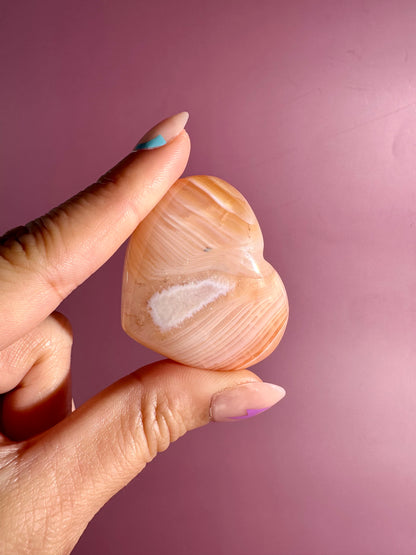 Small Carnelian Heart Option C | Vitality, Joy & Creative Energy Crystal