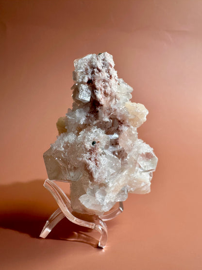 Apophyllite Stilbite Cluster - G