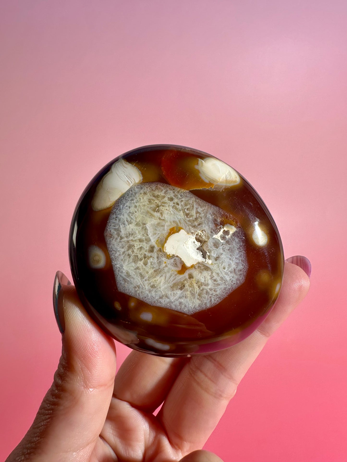 Carnelian Orca Agate Freeform – Option E | Collector Crystal, Joy & Personal Transformation