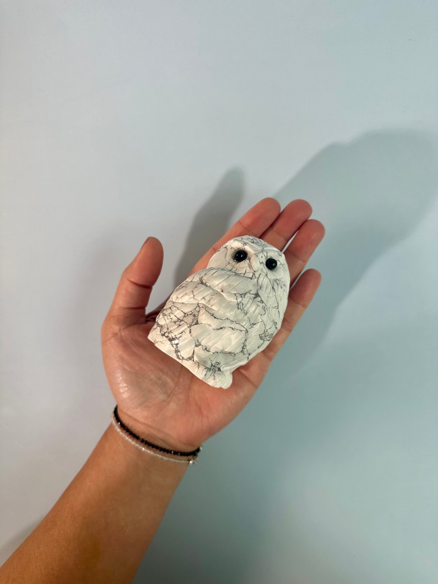 Howlite Owl Carving