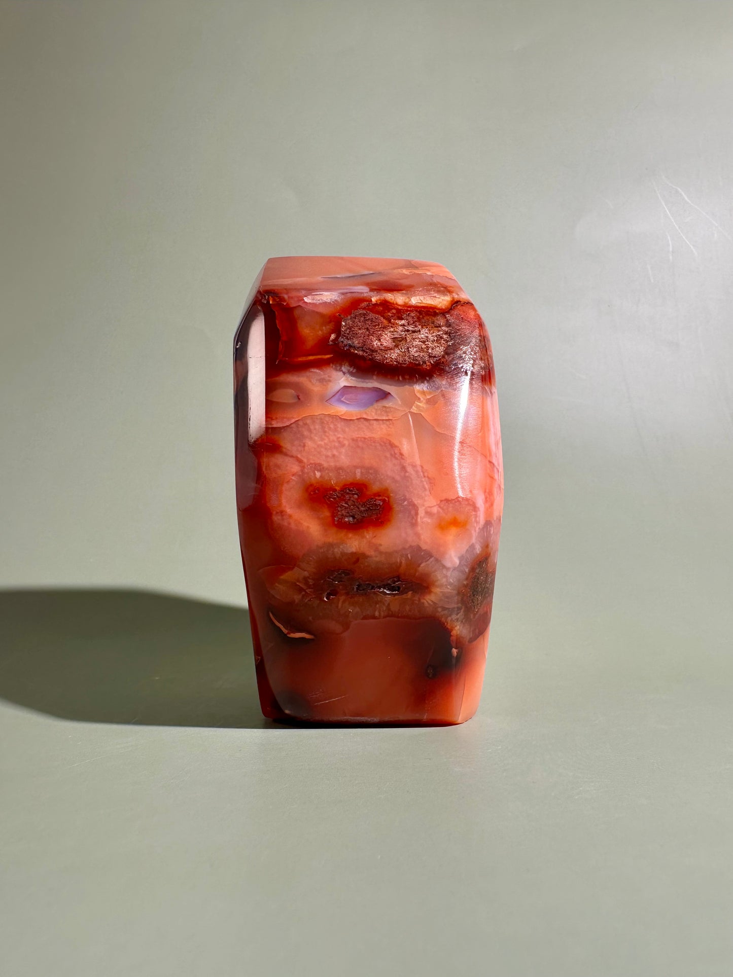 Carnelian Agate Geometric Freeform – Option J | Joy, Creativity & Positive Energy