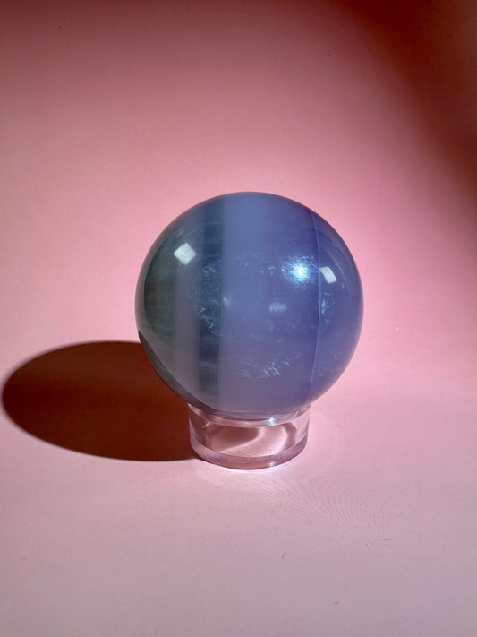 Lavender Green Fluorite Sphere – Option D