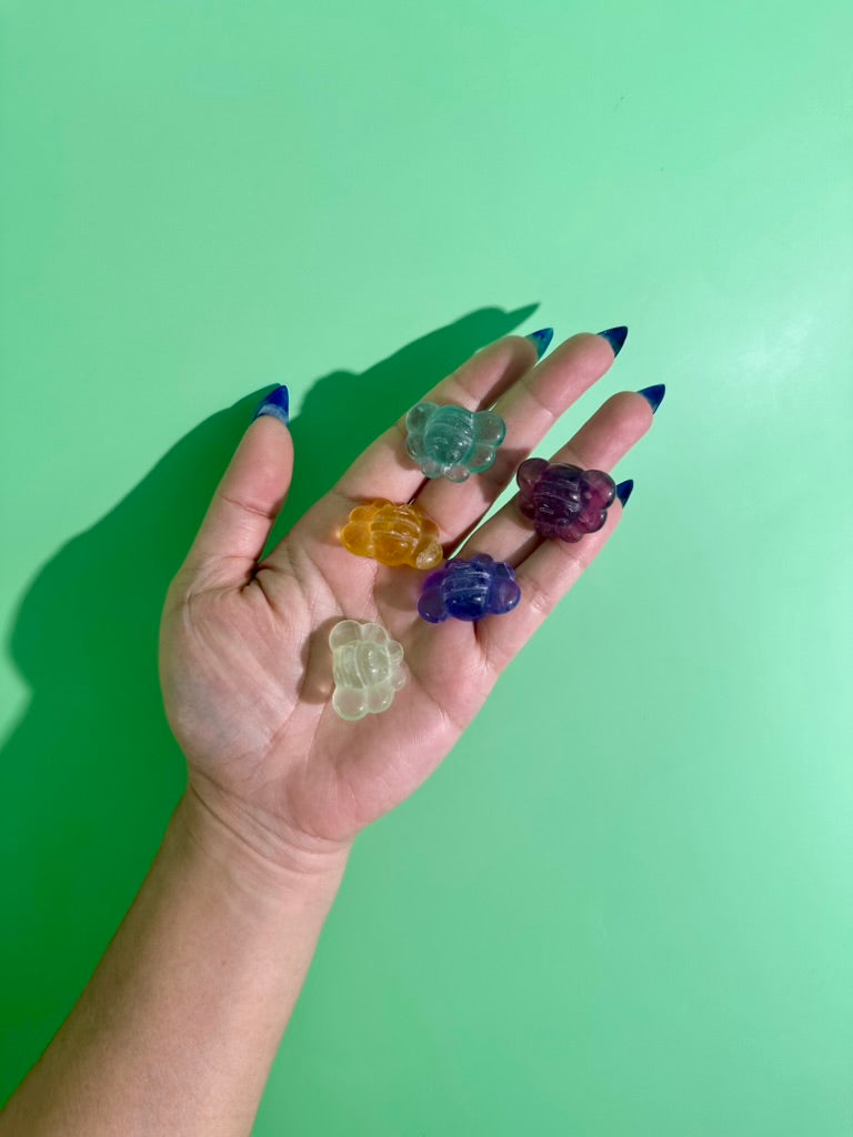 Small Rainbow Fluorite Bee | Crystal Carving