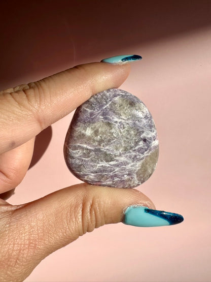 Lepidolite Flat Palm