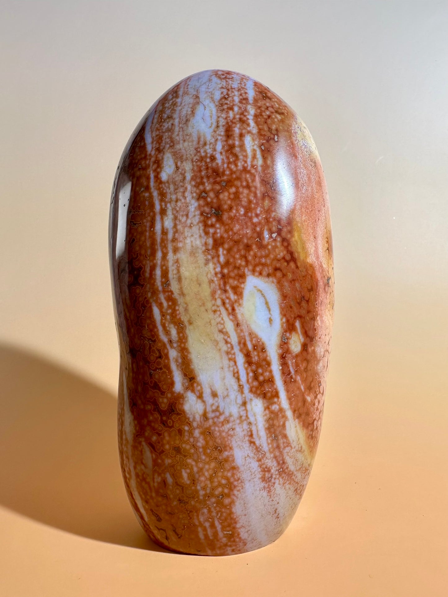 Orange & Peach Ocean Jasper Standing Freeform | One of a Kind Joy, Renewal & Collector Crystal
