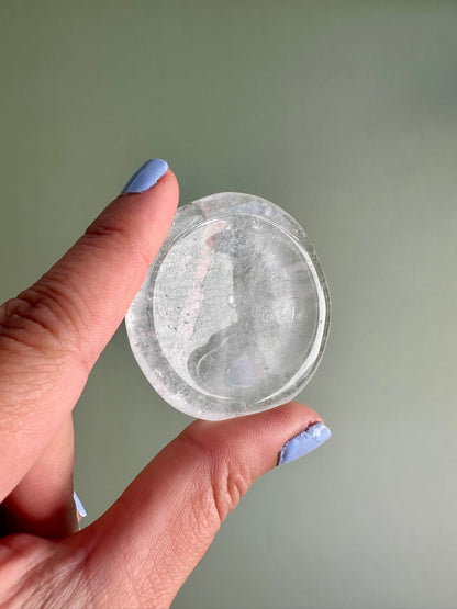Clear Quartz Worry Stone