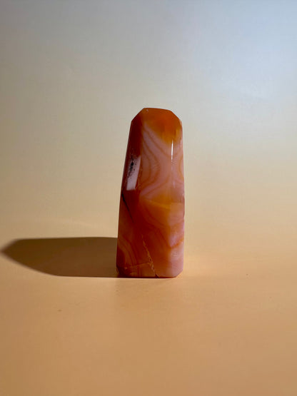 Carnelian Agate Geometric Freeform – Option F | Passion, Creativity & Inspiration Energy