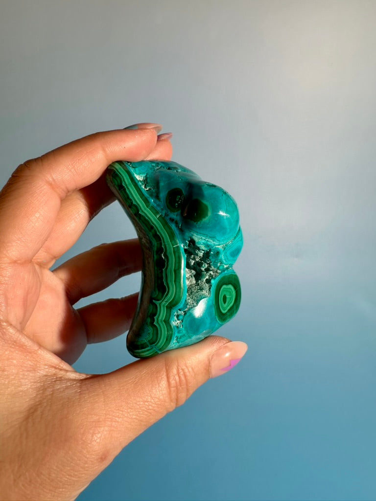 Malachite Chrysocolla Malacolla Polished Specimen Option G | Congo Collector Mineral