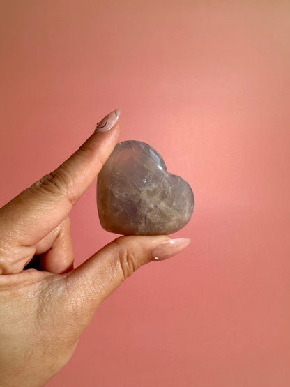 Blue Rose Quartz Heart (Small, Medium, Large) - You Pick!