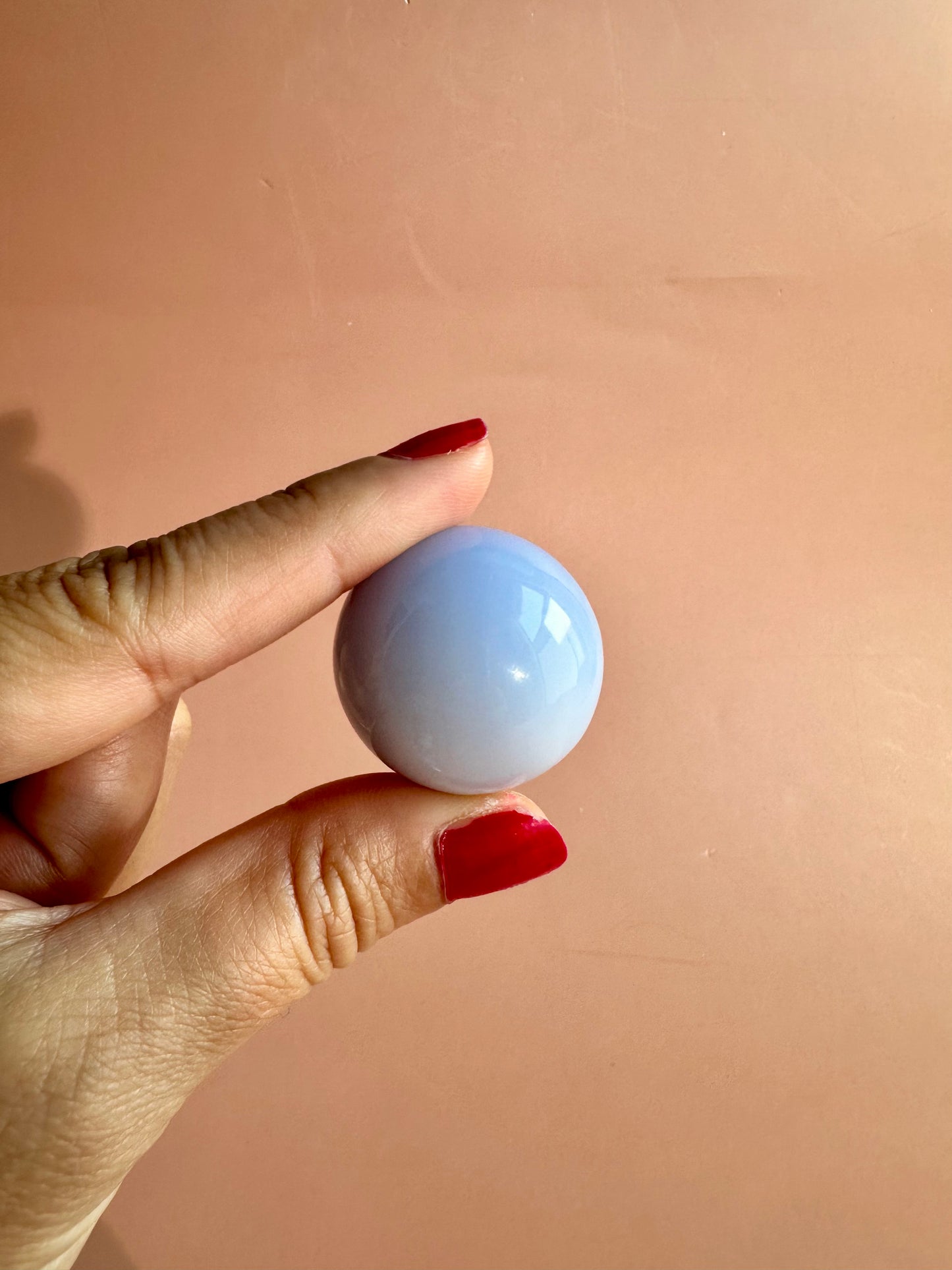 Extra Small Blue Chalcedony Sphere